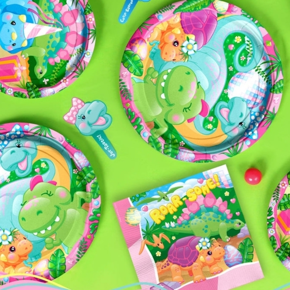 Girl Dinosaur Party In A Box!